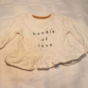 White baby girl Long sleeve 3M.